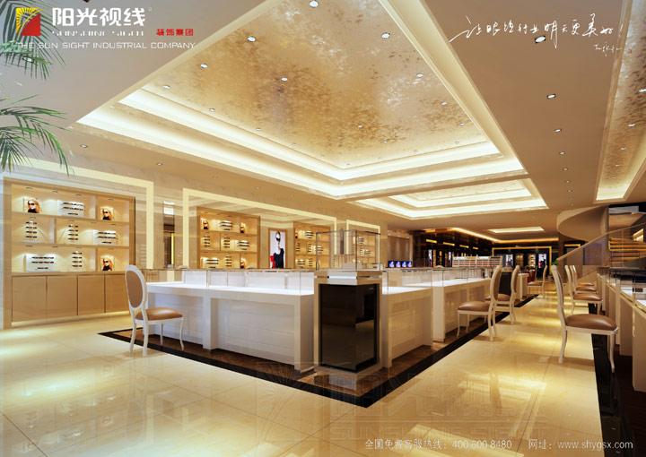 包頭亨得利眼鏡店裝修設(shè)計效果
