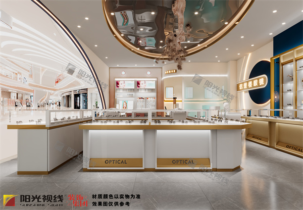 信譽樓商場眼鏡店裝修設(shè)計效果圖