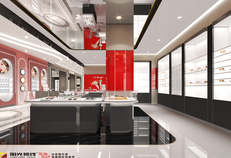 商場(chǎng)眼鏡店裝修效果圖
