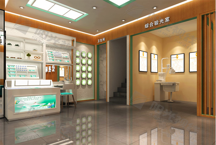 眼鏡店裝修公司，眼鏡店裝修設(shè)計(jì)，眼鏡展柜，眼鏡店裝修效果圖