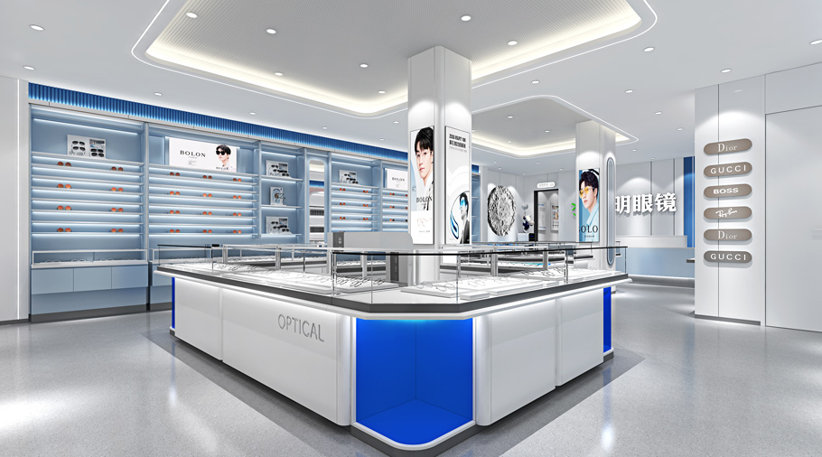 光明眼鏡店裝修效果圖